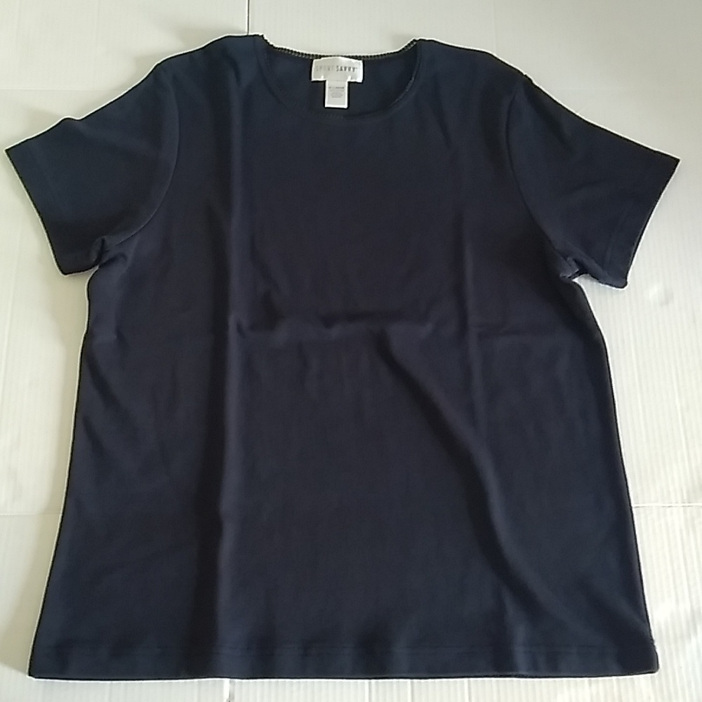 SPORT SAVVY TOP BLACK X-Large